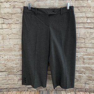 VGC Ann Taylor Black & Gray Houndstooth Capri Pants SZ 6P